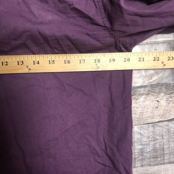 Harley Davidson Embroidered Shell Spell Out Long Sleeve Button Up Purple Large - Picture 8 of 8